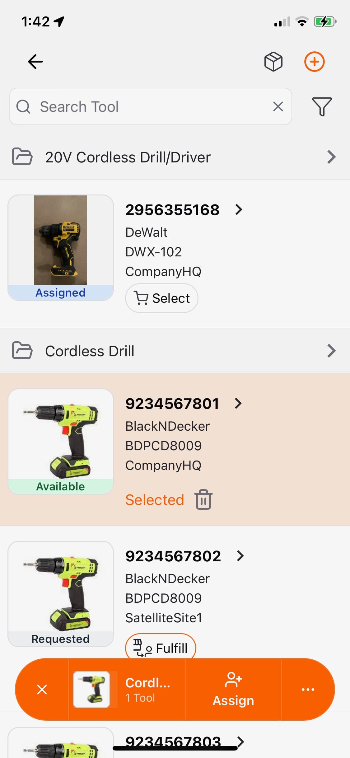 ToolWorks Inventory List