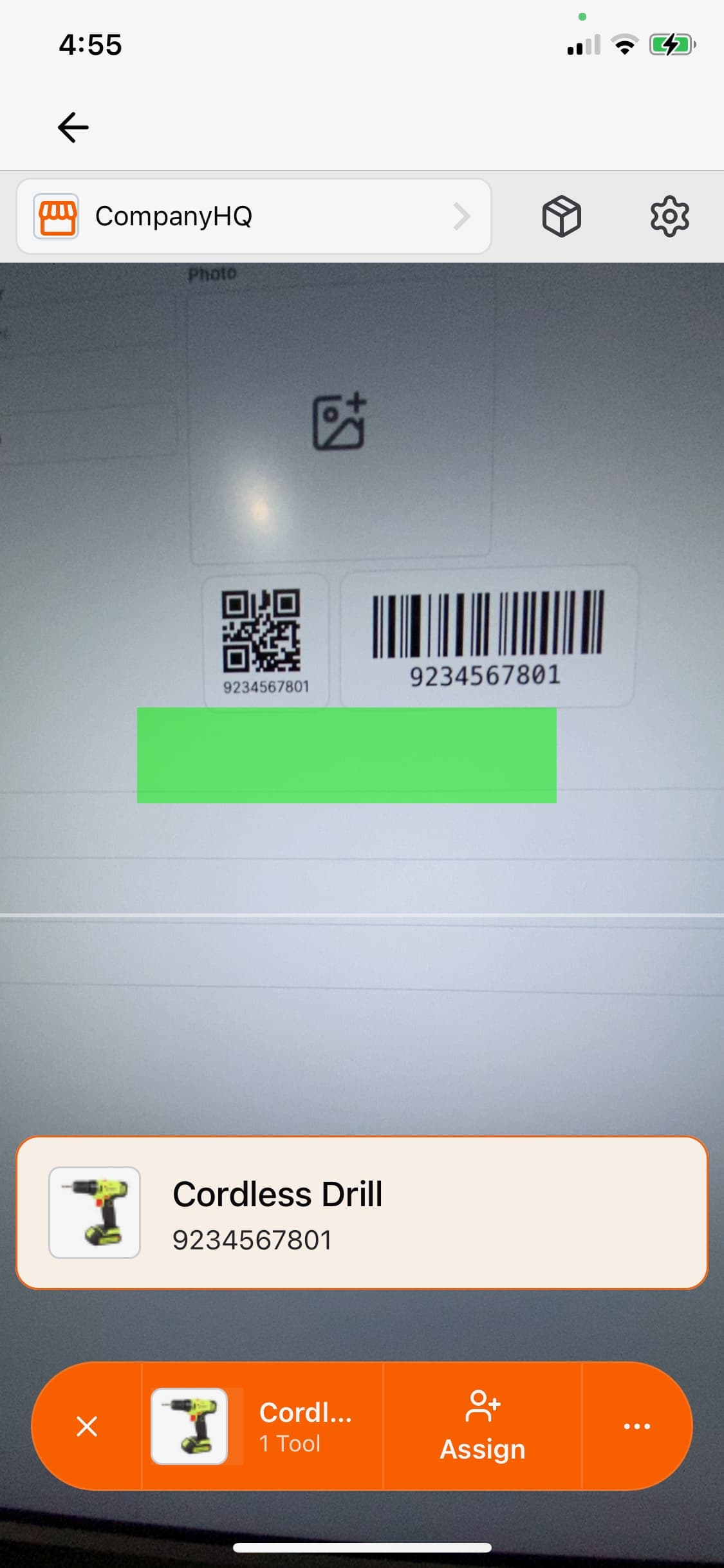 ToolWorks Scanner Screen