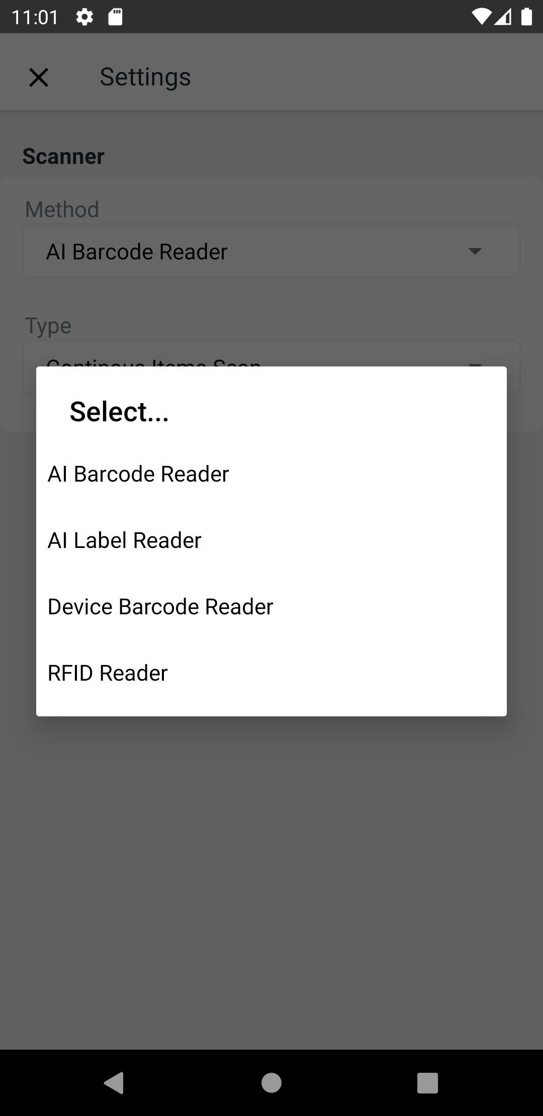 Scan Selector