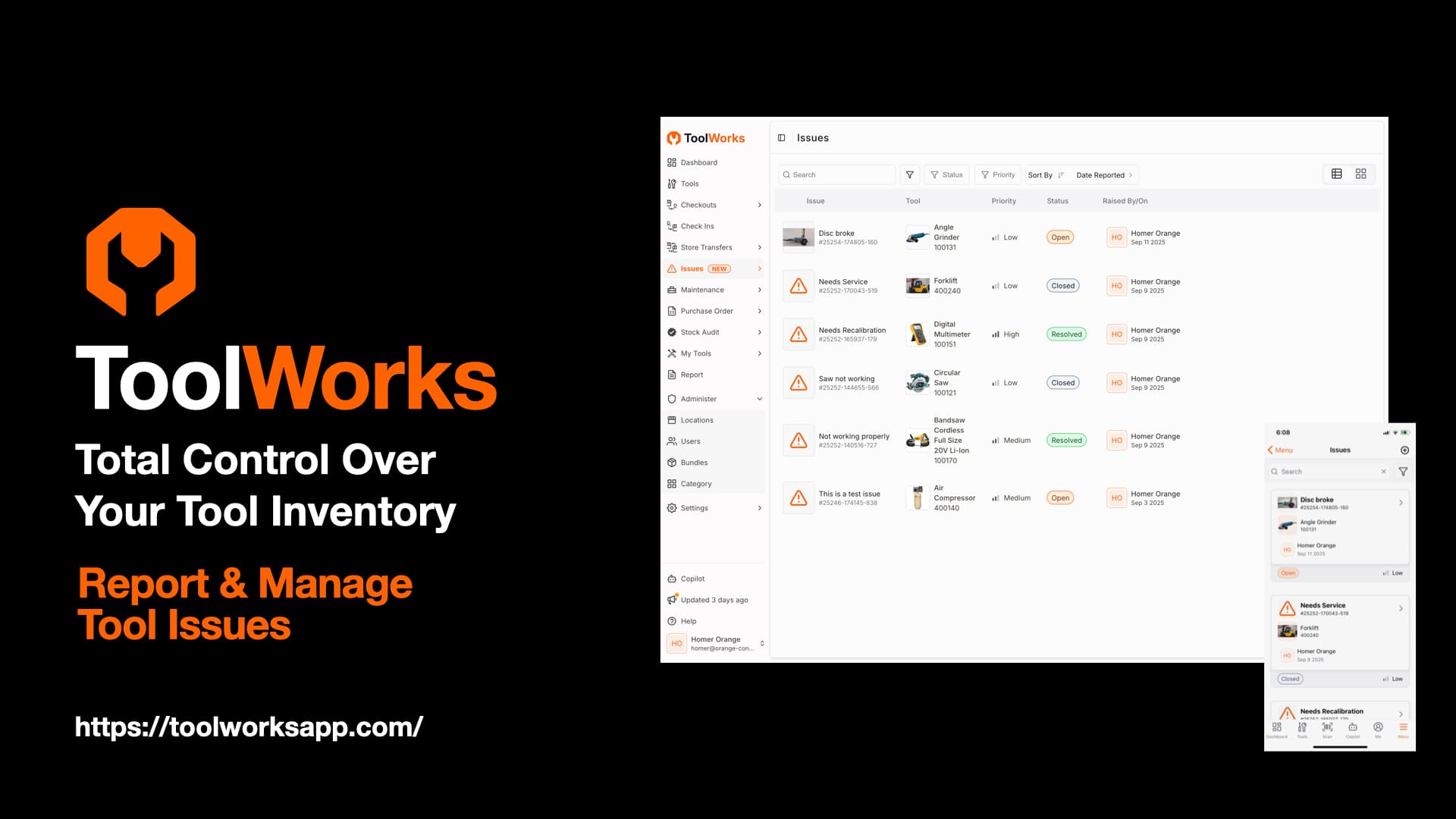 Bulk Photos to Tools